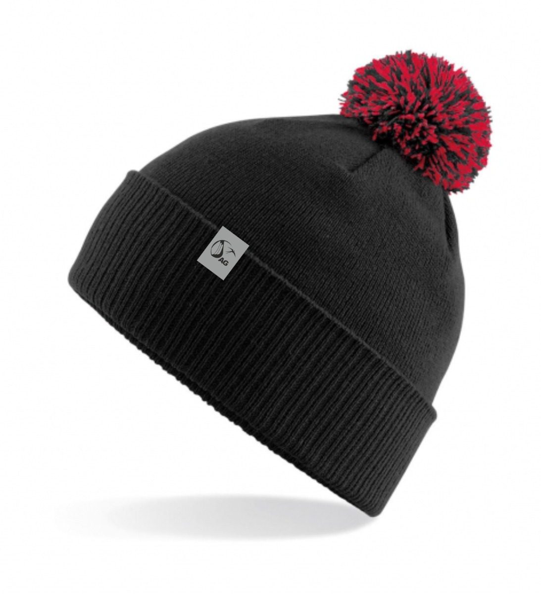 Tutimüts, must-punane