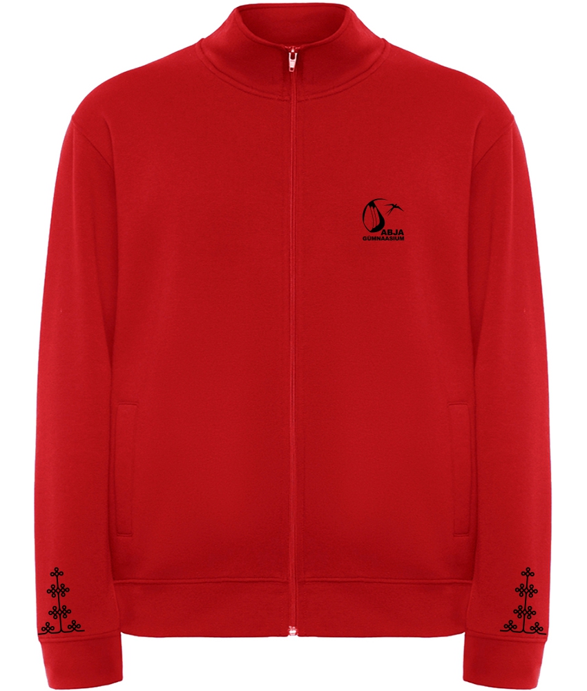 Unisex lukuga jakk, punane