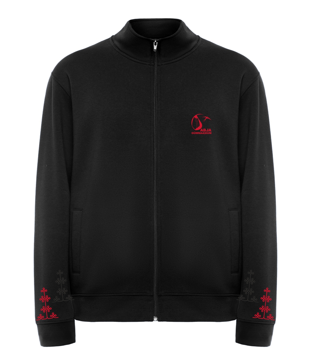 Laste lukuga jakk, must